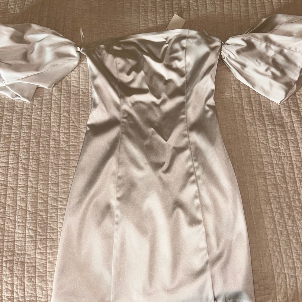 Abercrombie & Fitch White Strapless Dress - Picture 6 of 7